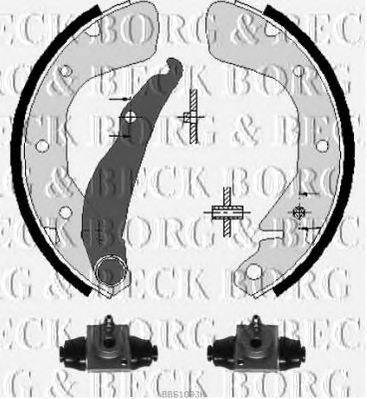 BORG & BECK bbs1093k -  Комплект тормозных колодок